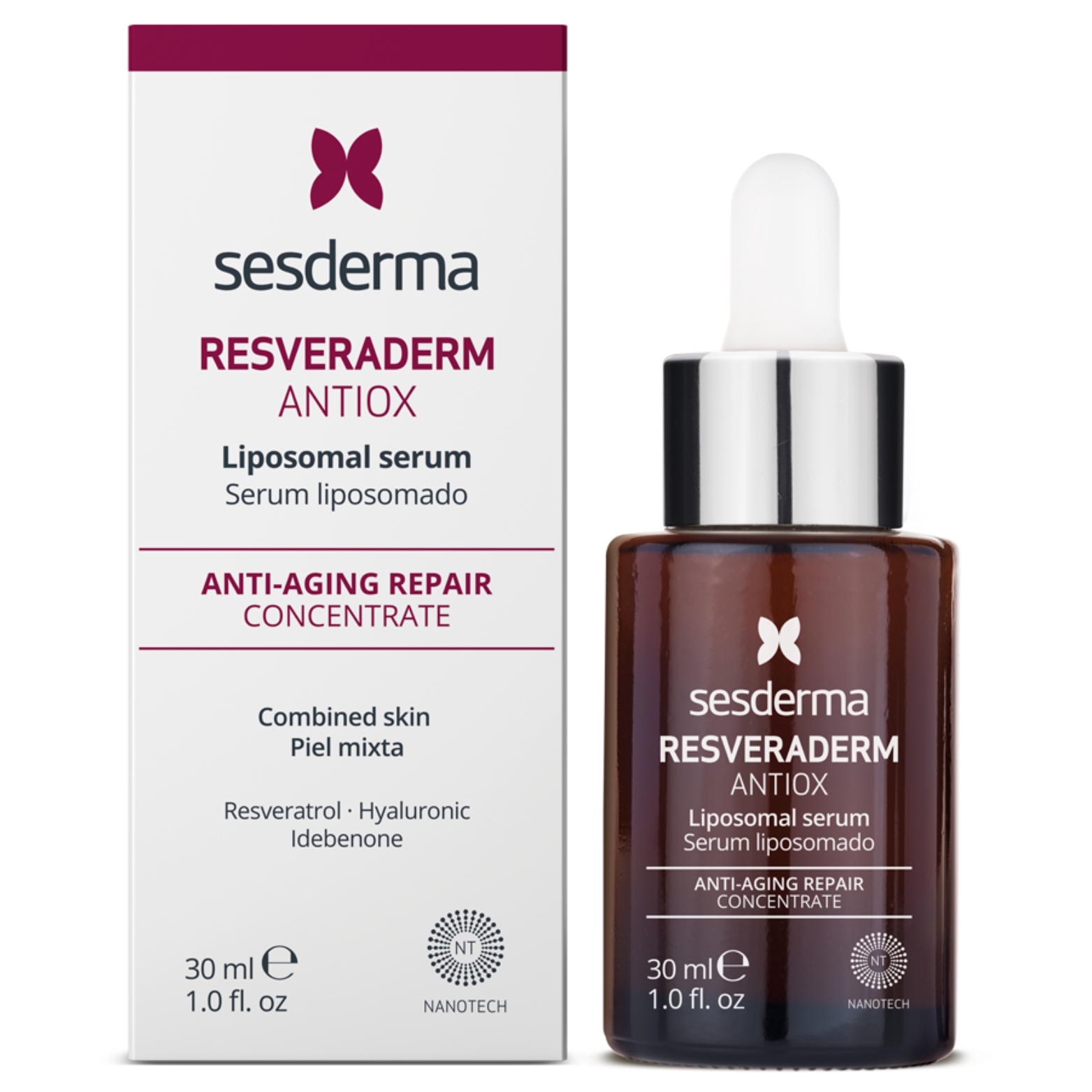 SESDERMA RESVERADERM ANTIOKSIDACINIS LIPOSOMINIS SERUMAS, 30 ML